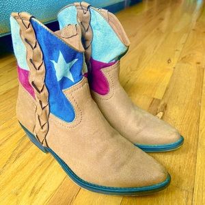 Texas flag boots